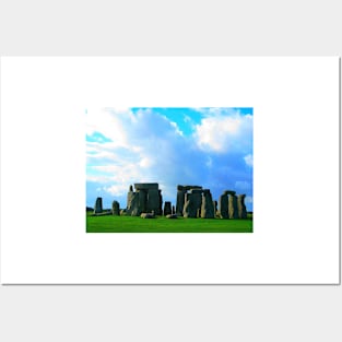 Great Britain. Stonehenge with Green and Blue. 2009 Posters and Art